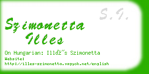 szimonetta illes business card